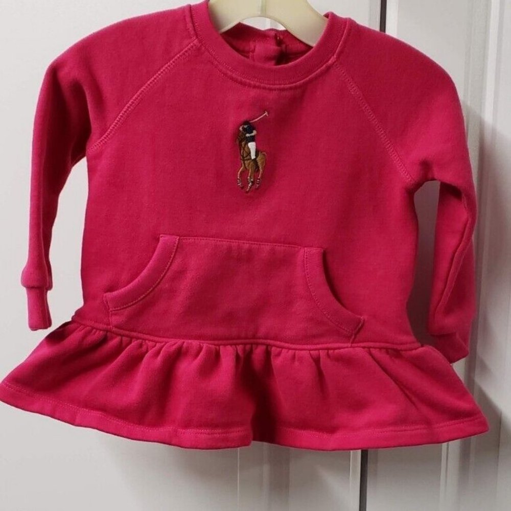 Ralph Lauren Girls Blouse  Size: 12 Months  Long Sleeve  Pink